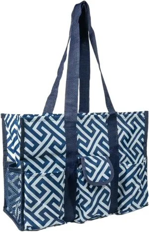 Utility Tote Bag with Zipper Top - Large Multipurpose Tote Organizer Bag
