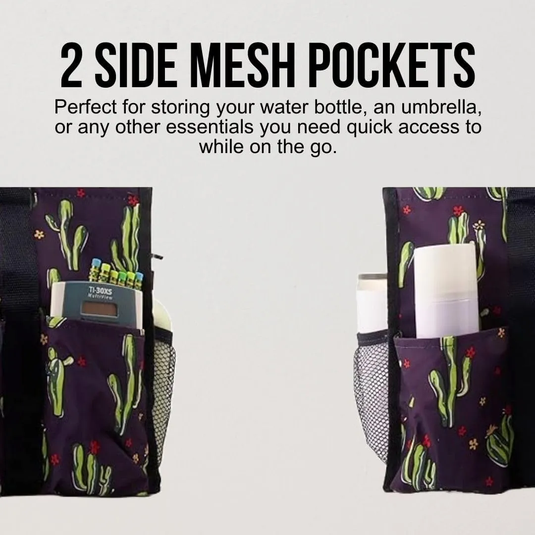 Utility Tote Bag with Zipper Top - Large Multipurpose Tote Organizer Bag
