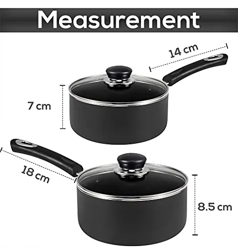 Utopia Kitchen Nonstick Saucepan Set