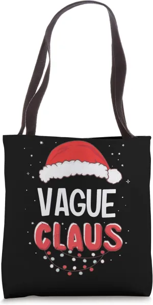 Vague Santa Claus Christmas Matching Costume Tote Bag