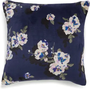 Vera Bradley Decorative Throw Pillow with Removeable Hypoallergenic Insert Décor, One Size, Blooms and Branches Navy