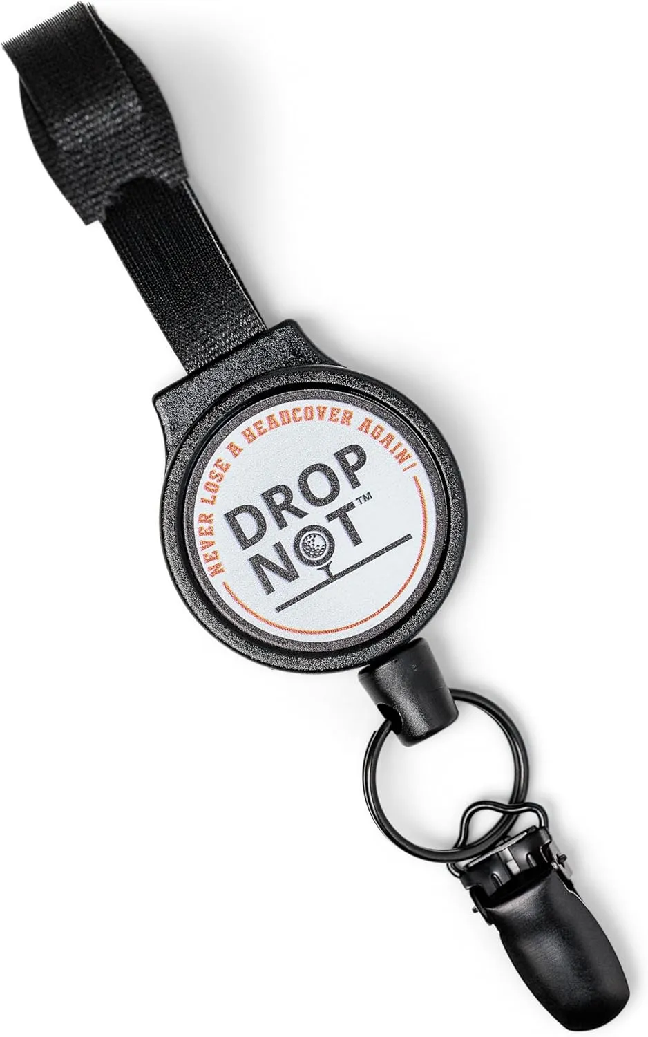 Version 2.0 (New and Improved) | Secures Head Cover to Golf Bag | Includes 37" Retractable Cord with 8" Velcro Strap