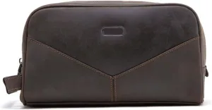 Vintage Multifunctional Toiletries Bag, Storage Bag Leisure Leather Handbag purse