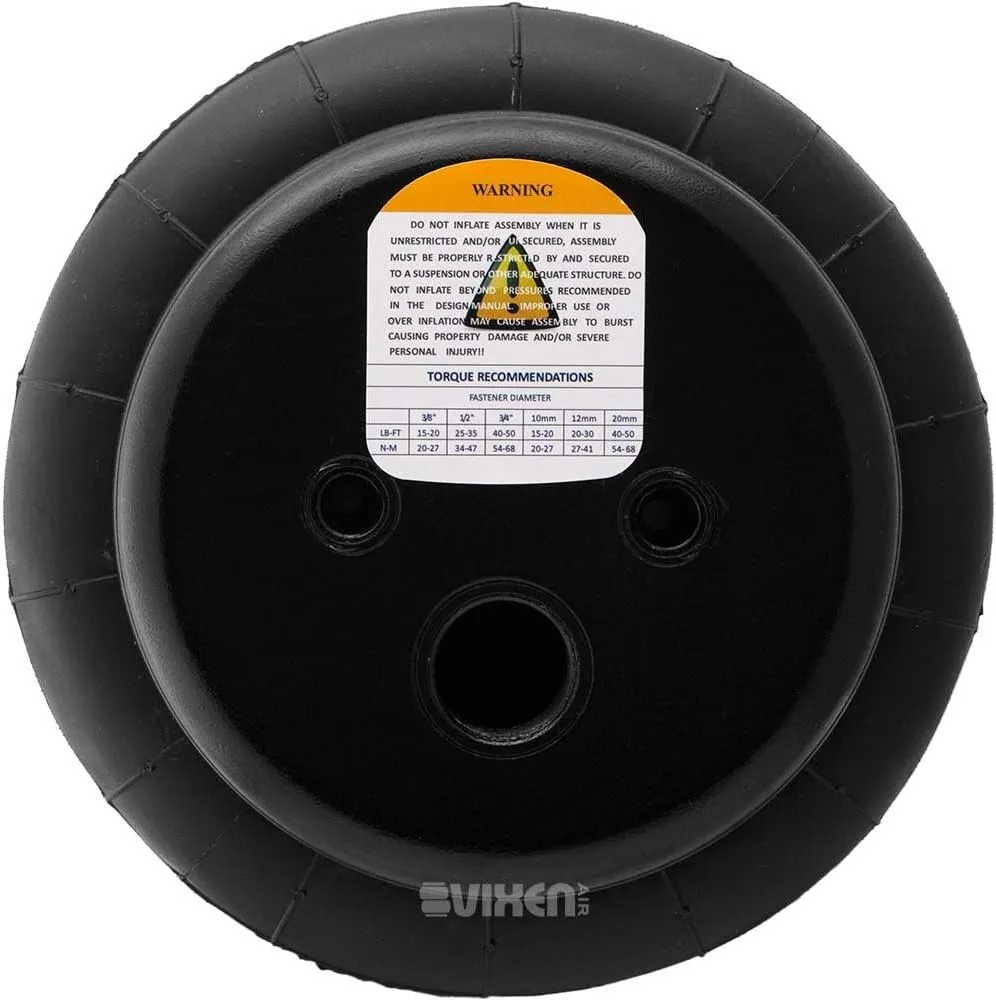 Vixen Air 1/2" NPT Single Air Port Suspension Air Spring/Air Bag Dual Pack VXD2500DP