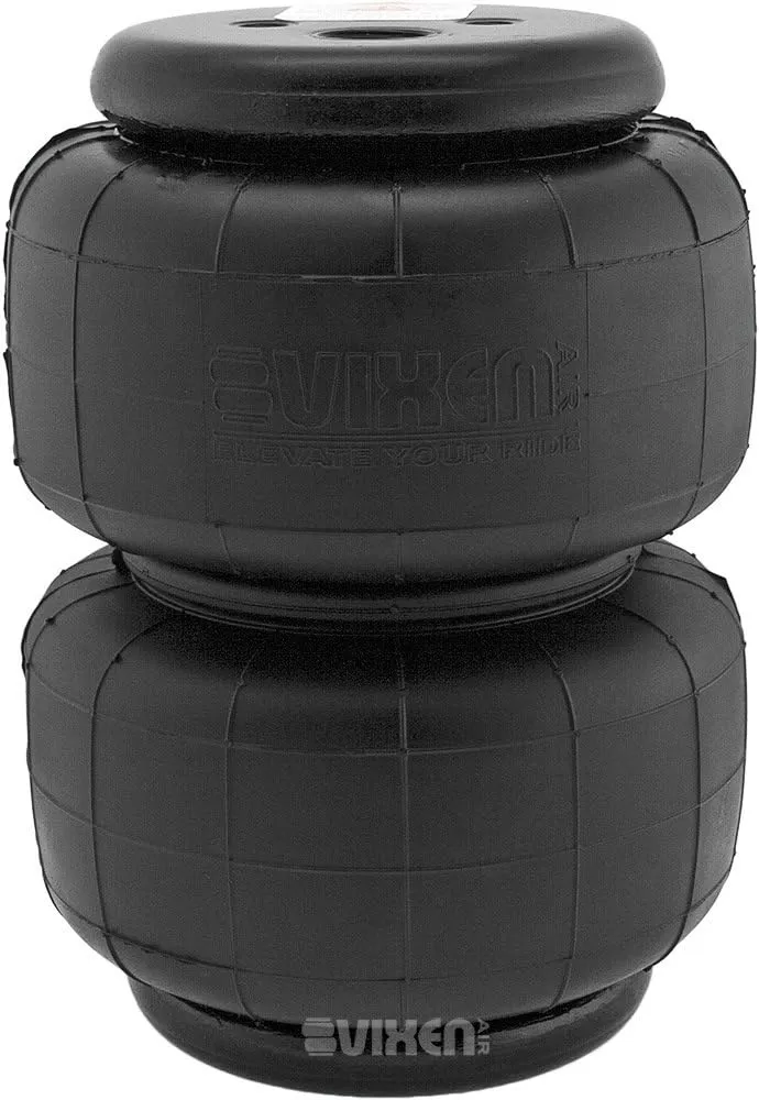 Vixen Air 1/2" NPT Single Air Port Suspension Air Spring/Air Bag Dual Pack VXD2500DP