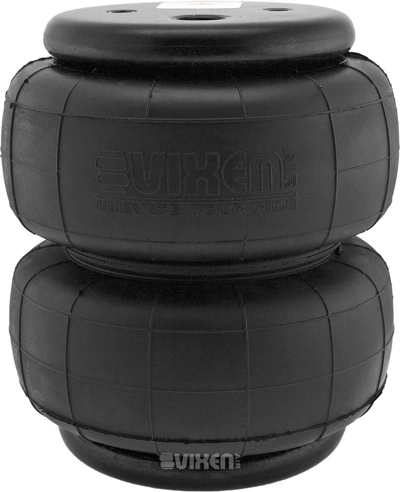 Vixen Air 1/2" NPT Single Air Port Suspension Air Spring/Air Bag Dual Pack VXD2600DP