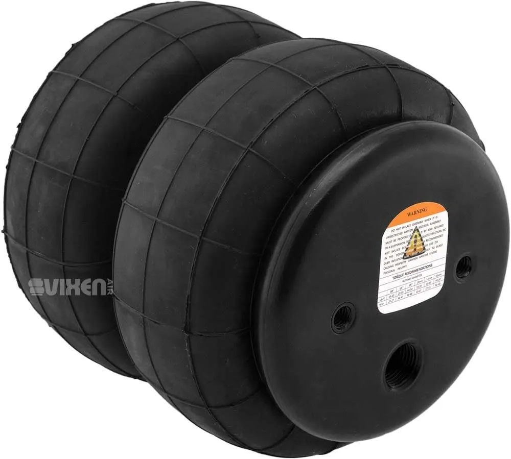 Vixen Air 1/2" NPT Single Air Port Suspension Air Spring/Air Bag Dual Pack VXD2600DP