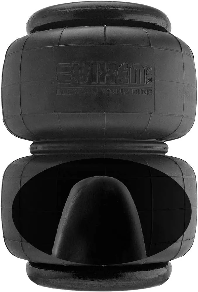 Vixen Air 1/2" NPT Single Air Port Suspension Air Spring/Air Bag with Internal Bump Stop/Jounce Bumper Dual Pack VXD2500SDP