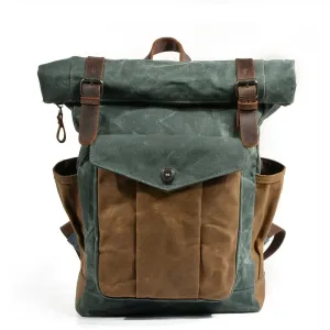 Wachstuch Rolltop Rucksack | LUND
