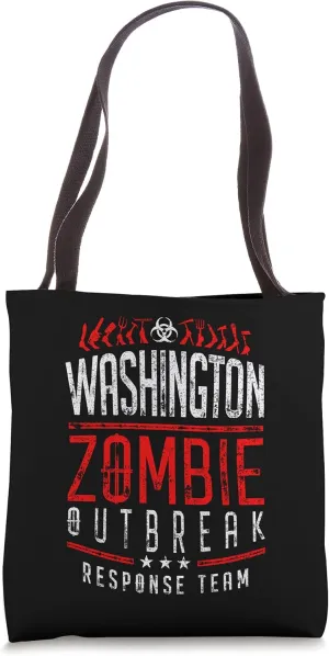 Washington Zombie Outbreak Response Team Halloween Tote Bag