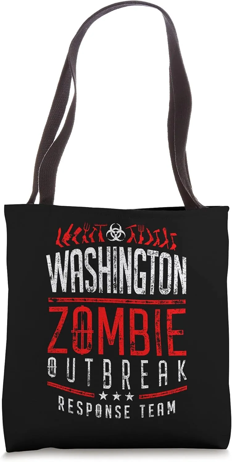 Washington Zombie Outbreak Response Team Halloween Tote Bag