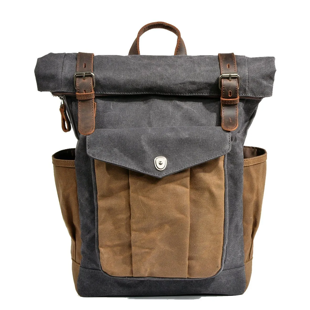 Waxed Canvas Rolltop Backpack | Jace
