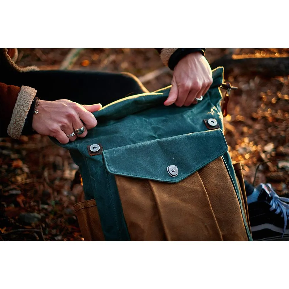 Waxed Canvas Rolltop Backpack | Jace