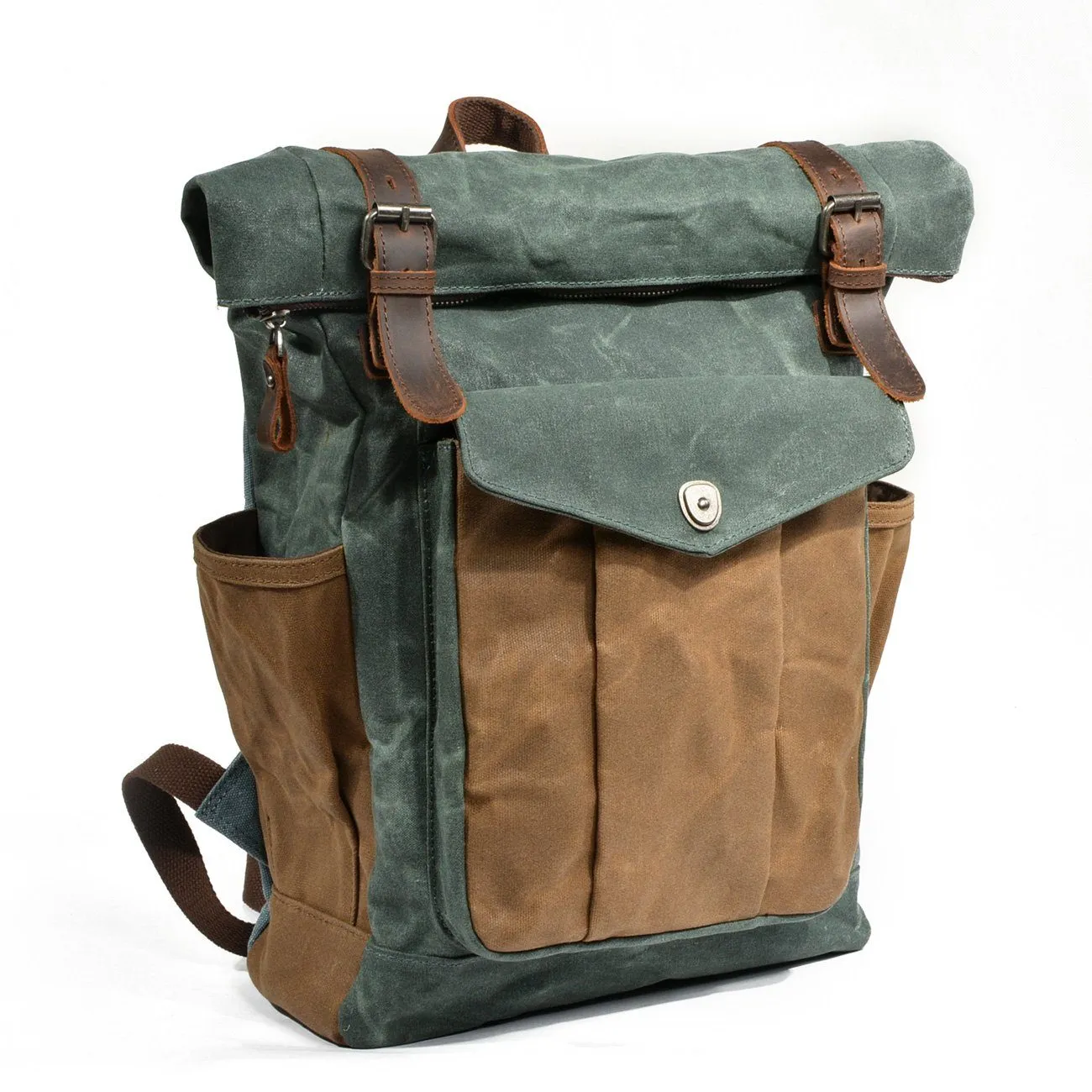 Waxed Canvas Rolltop Backpack | Jace