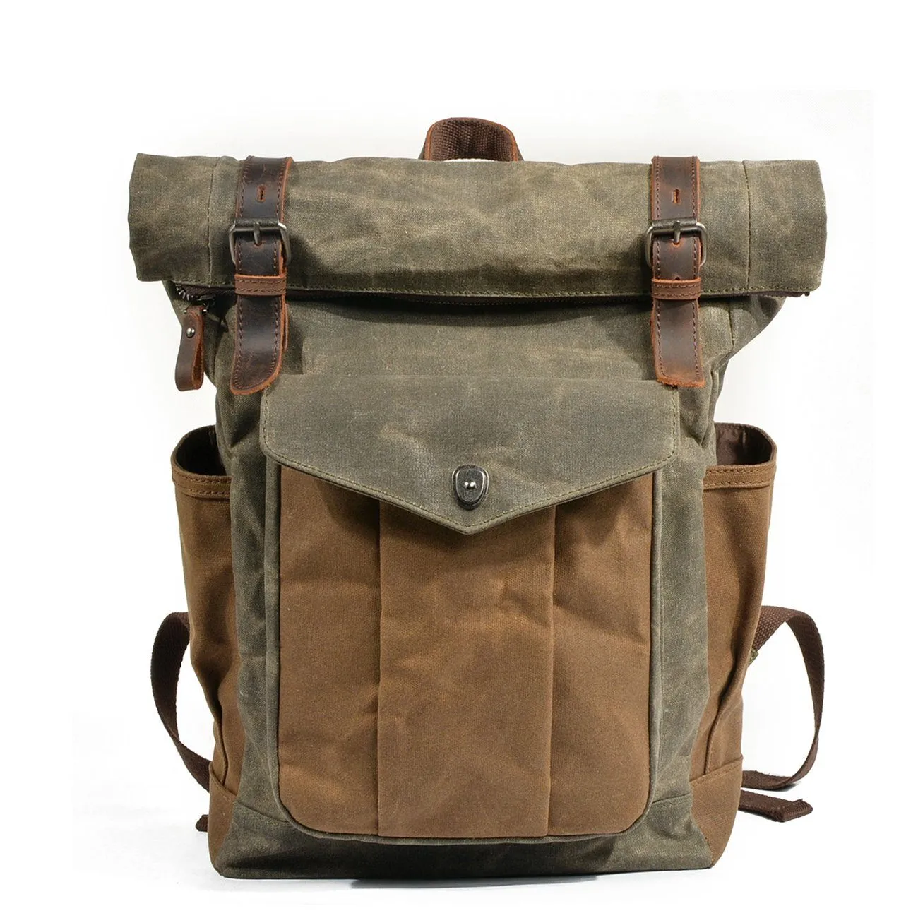 Waxed Canvas Rolltop Backpack | Jace