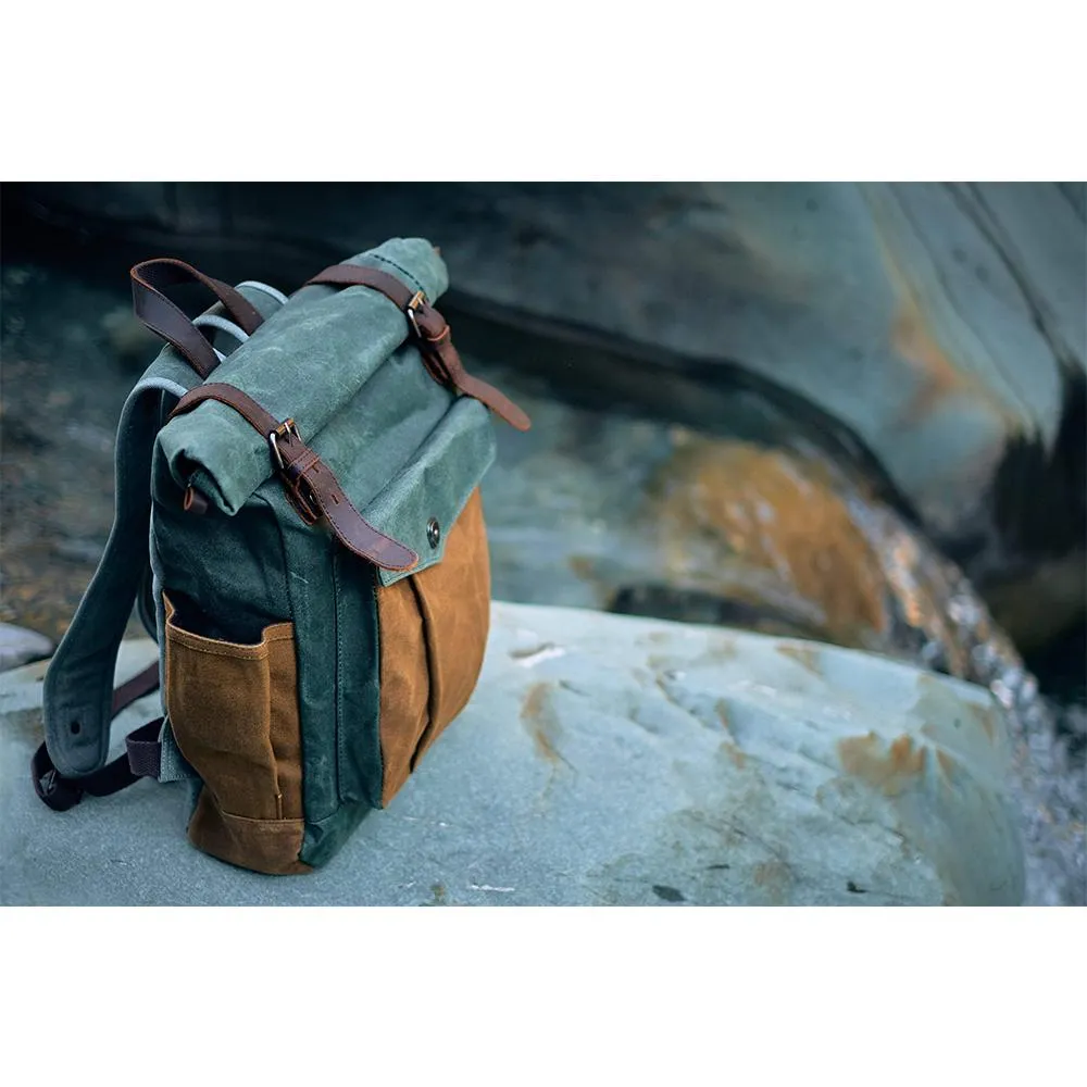 Waxed Canvas Rolltop Backpack | Jace