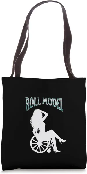 Wheelchair Roll Model Tote Bag