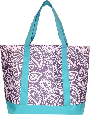 Wholesale Boutique Fashion Heavy Duty Canvas Tote Bag *** Can be Personalized (Blank, Parker Paisley)