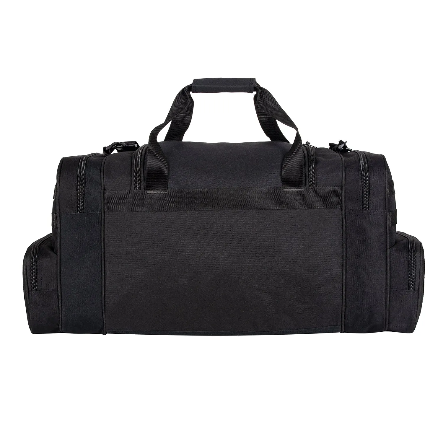 Wholesale Case Lot Tactical Range Duffel Heavy Duty Military Molle Gear Travel Sports Gym Bag Lockable Zippers with US Flag Patch  |||    10/6 PACKS | $35.99/49.99 PER PACK