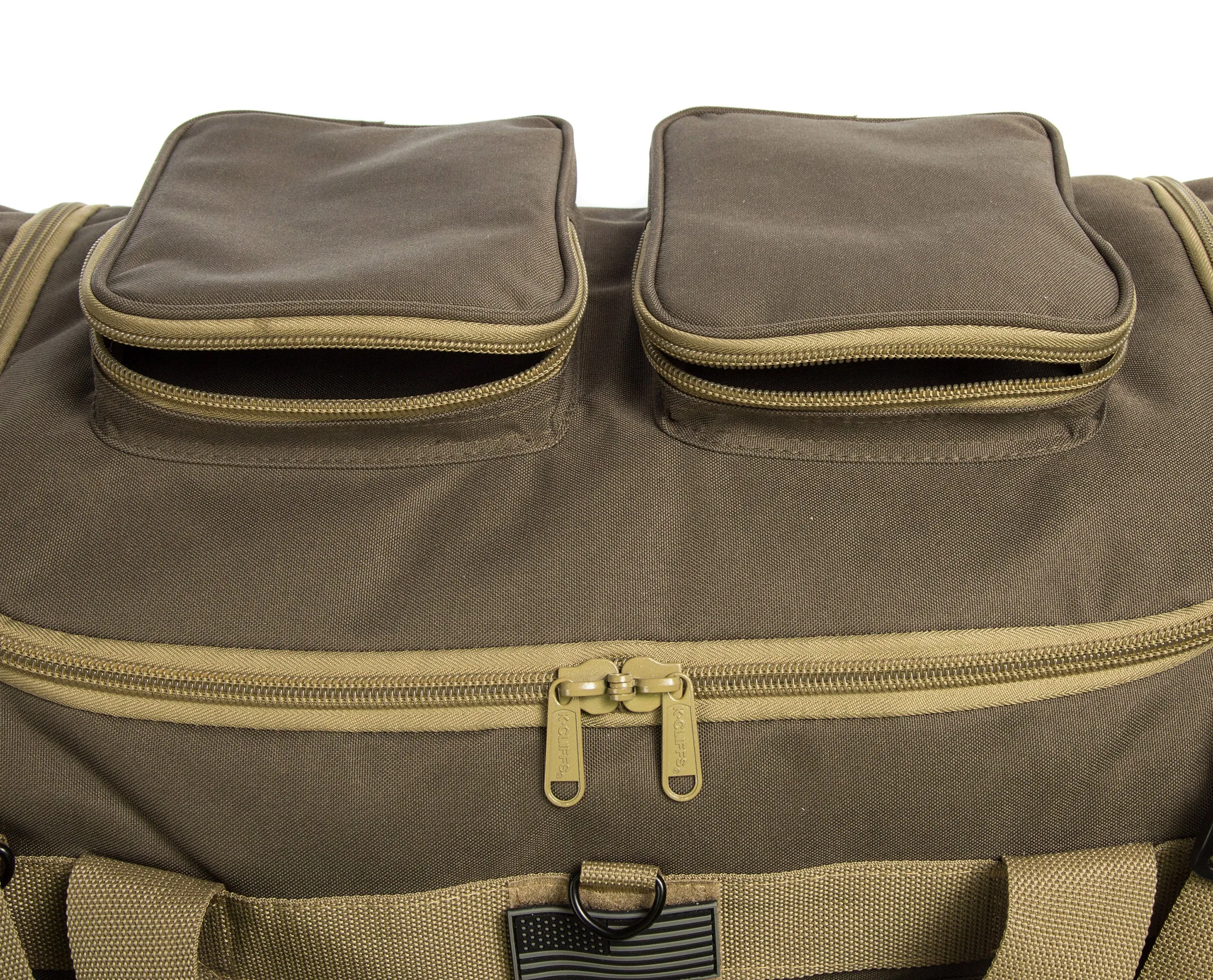 Wholesale Case Lot Tactical Range Duffel Heavy Duty Military Molle Gear Travel Sports Gym Bag Lockable Zippers with US Flag Patch  |||    10/6 PACKS | $35.99/49.99 PER PACK