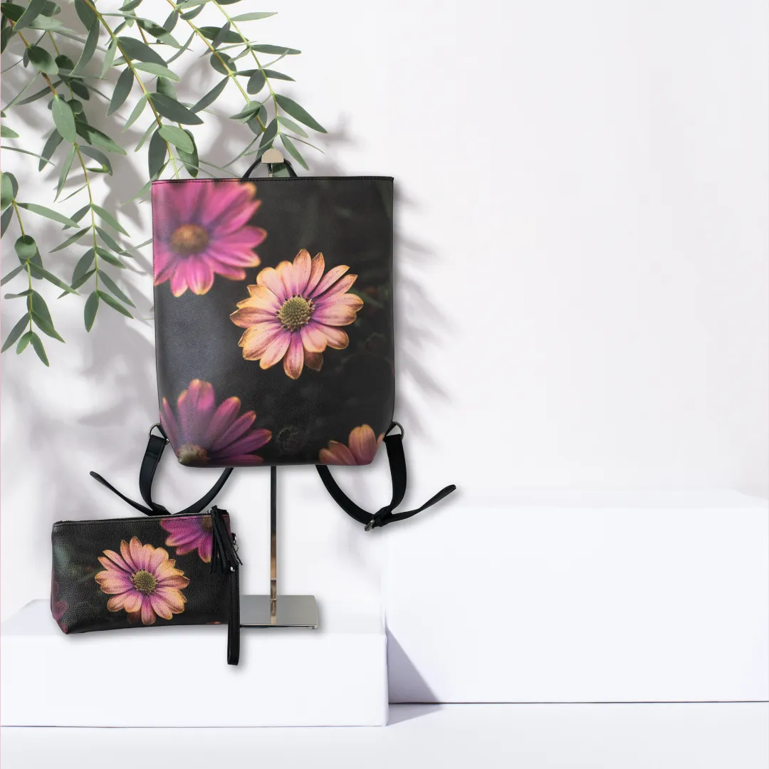 Windmill Flower Vegan Makeup Bag