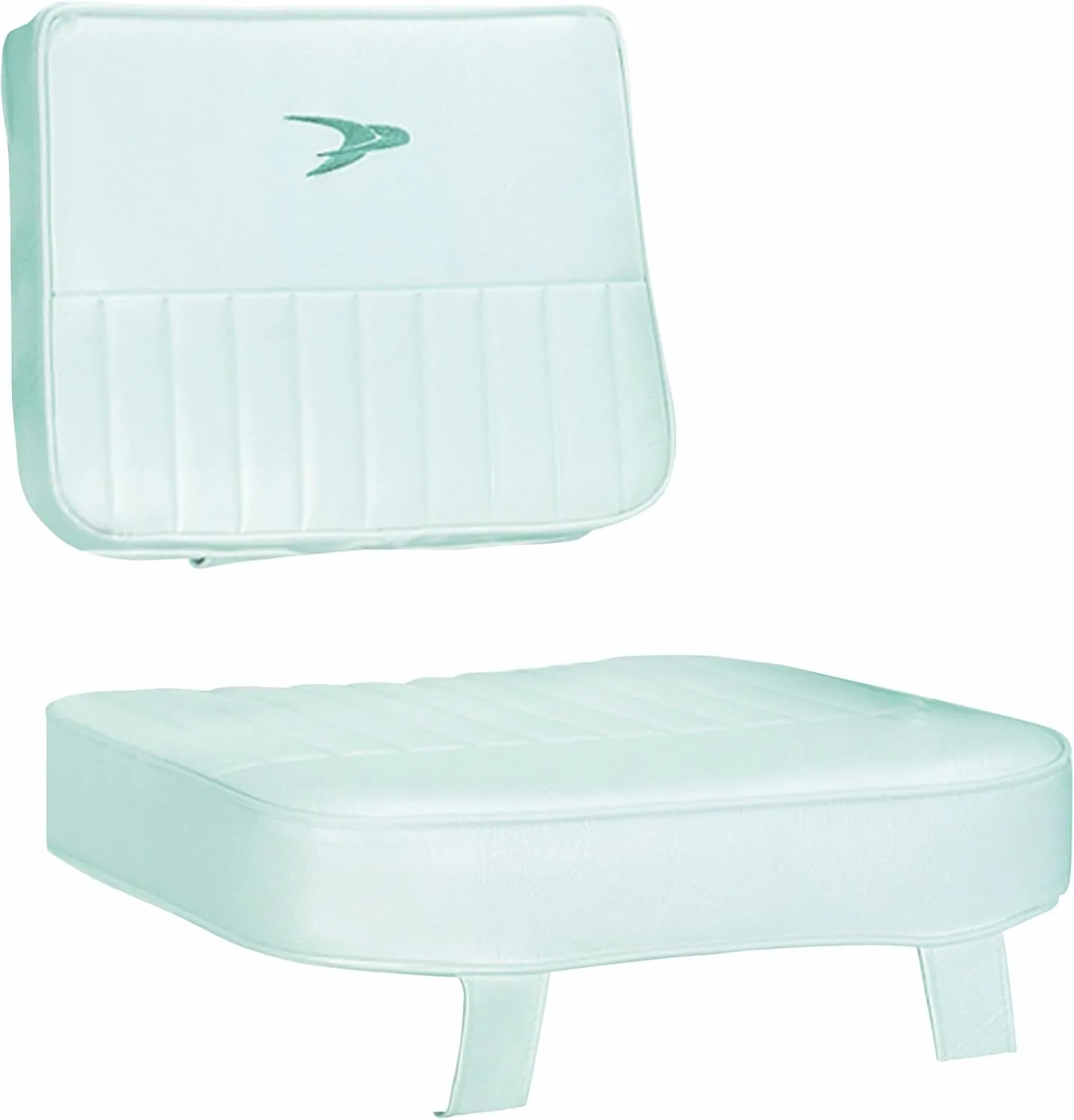 Wise 8WD562-2-710 Ladder Back Helm Chair Seat Cushion Set, White