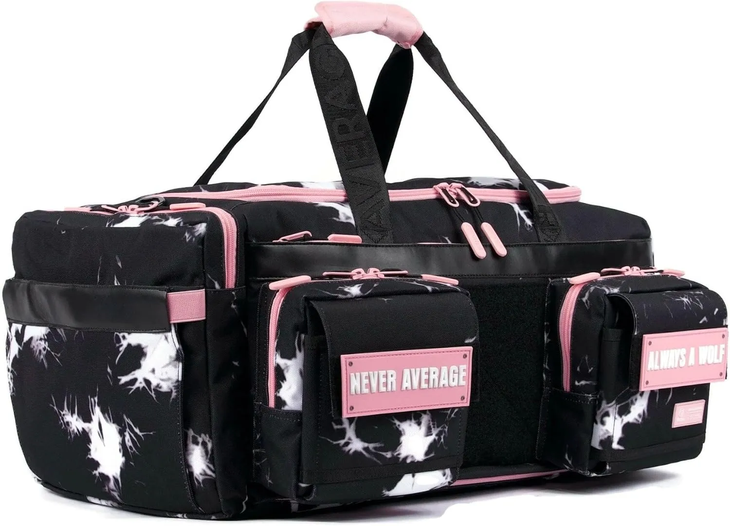WOLFpak 40L Ultimate Duffle Bag (Black Lightning Knockout Pink)
