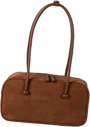 Women Bag Korean Styles Shoulder Bag Vintage Top Handle Bag Retro Armpit Bag Commuting Bag Solid Color Underarm Bag