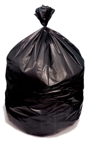 X-Liner by Heritage Bag, Economical Heavy Duty Can Liner 40"x46", Black, 1.2Mil, 5 rolls of 20