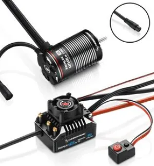 XERUN AXE 540L R2 System for Rock Crawler (COMBO) - AXE 540L-1400KV-R2 FOC System
