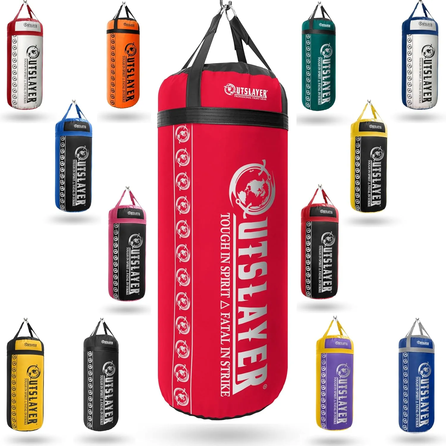 XXL 150 LB Heavy Boxing Punching Bag - Versatile Training for Mixed Martial Arts Wider Striking Area - USA Made