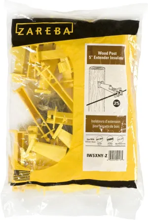 Zareba IW5XNY-Z Nail-on 5-Inch Extender Insulator, 25 per Bag