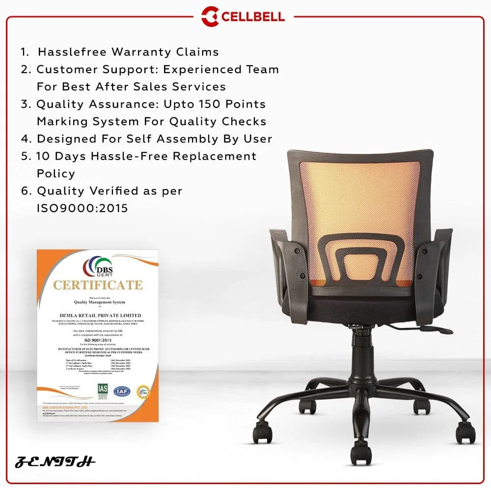 Zenith C107 Mesh Mid Back Office Chair