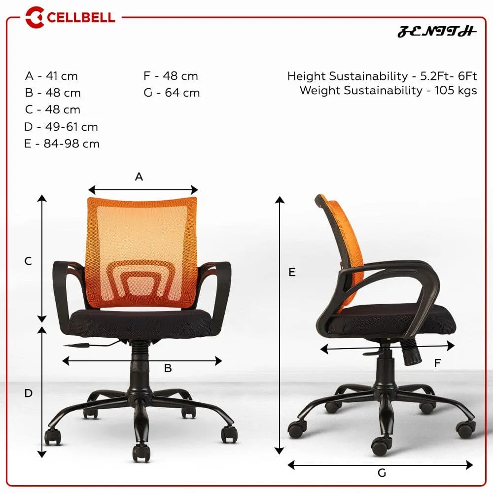 Zenith C107 Mesh Mid Back Office Chair