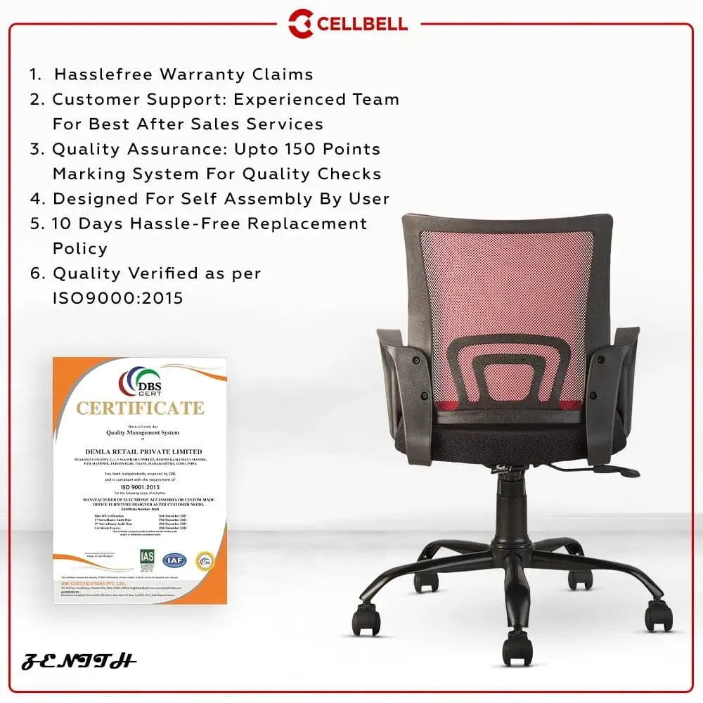 Zenith C107 Mesh Mid Back Office Chair