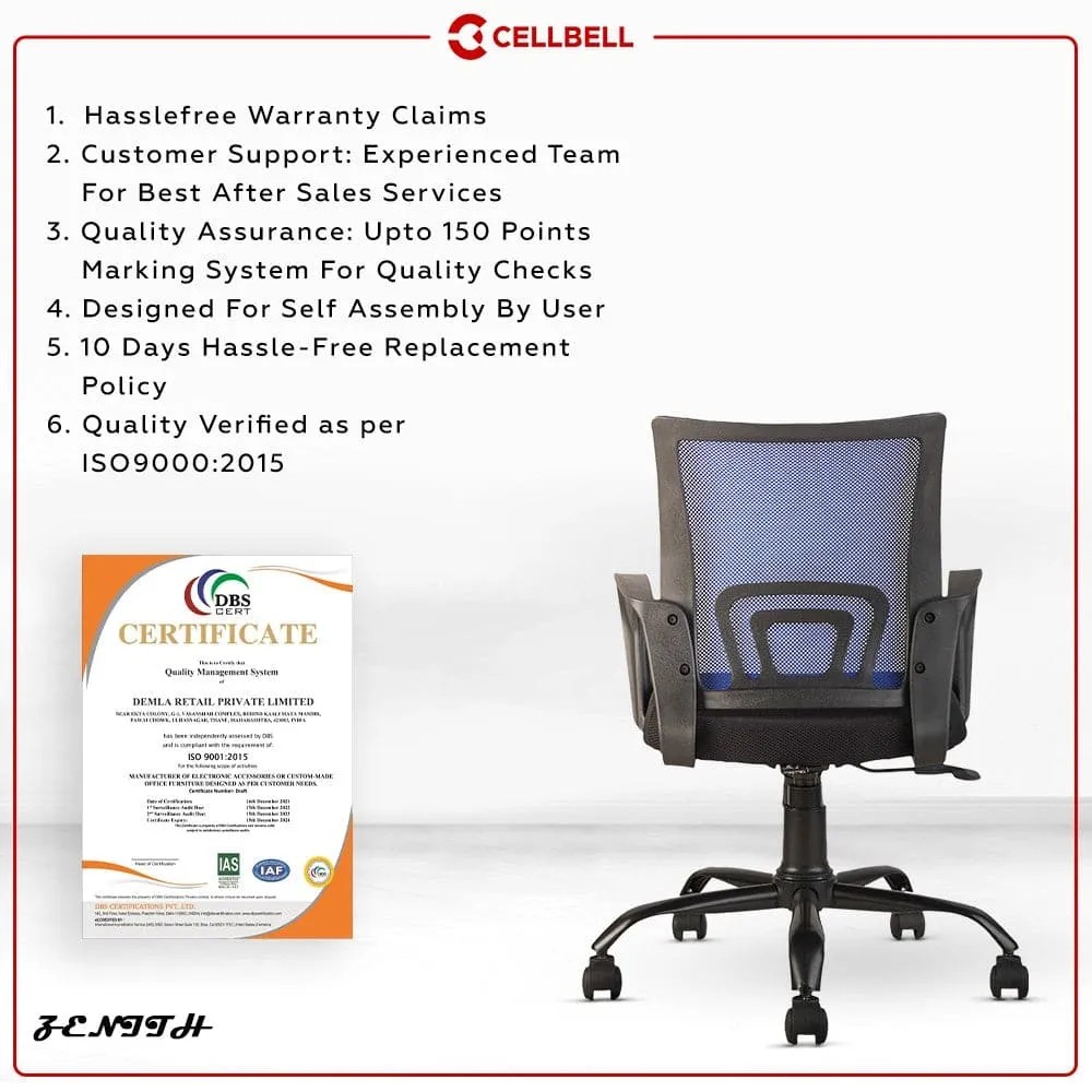 Zenith C107 Mesh Mid Back Office Chair