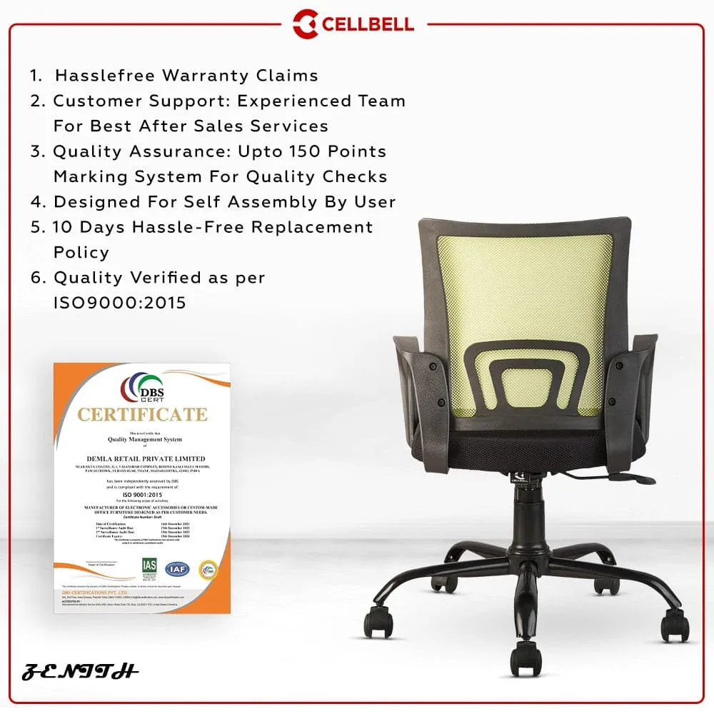 Zenith C107 Mesh Mid Back Office Chair