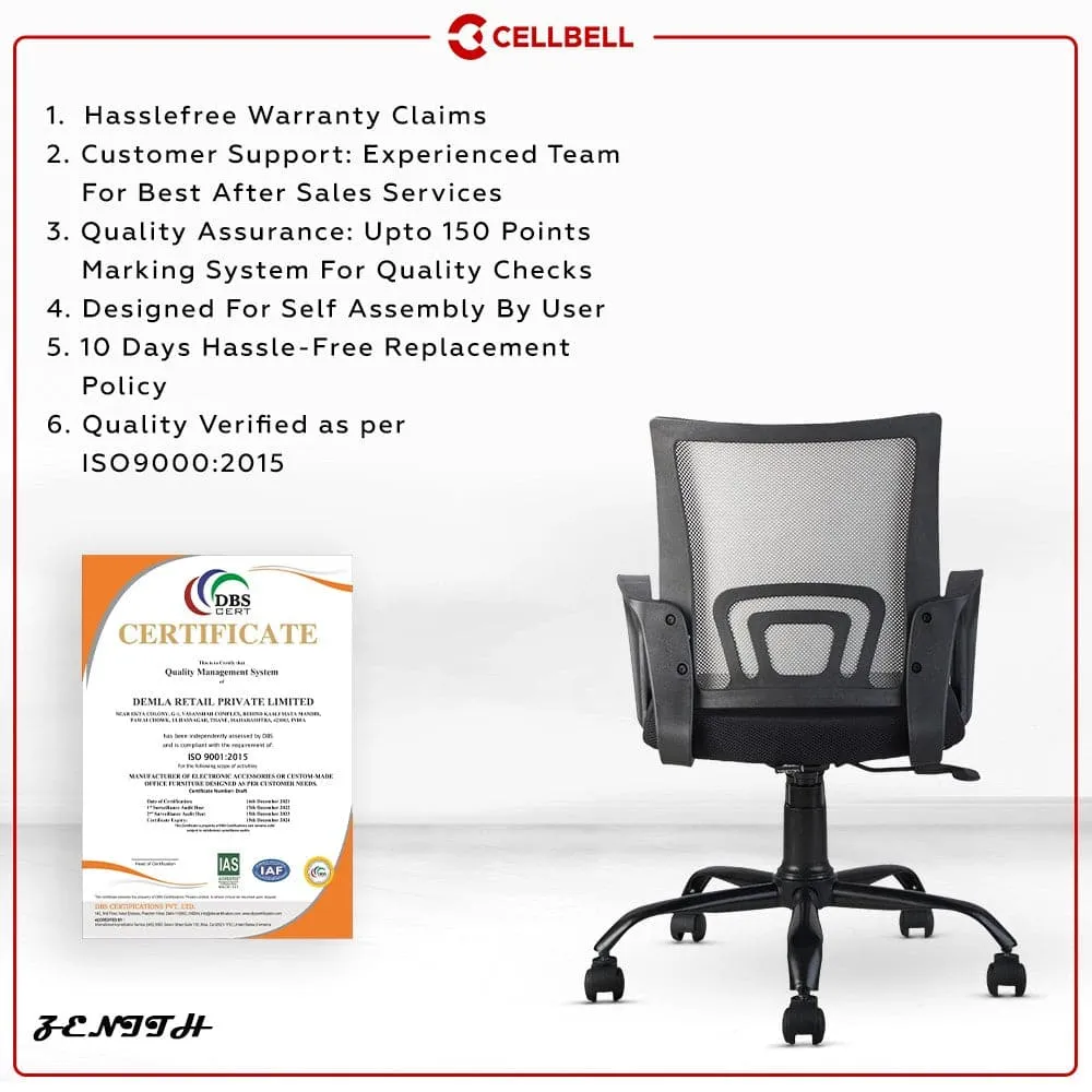 Zenith C107 Mesh Mid Back Office Chair