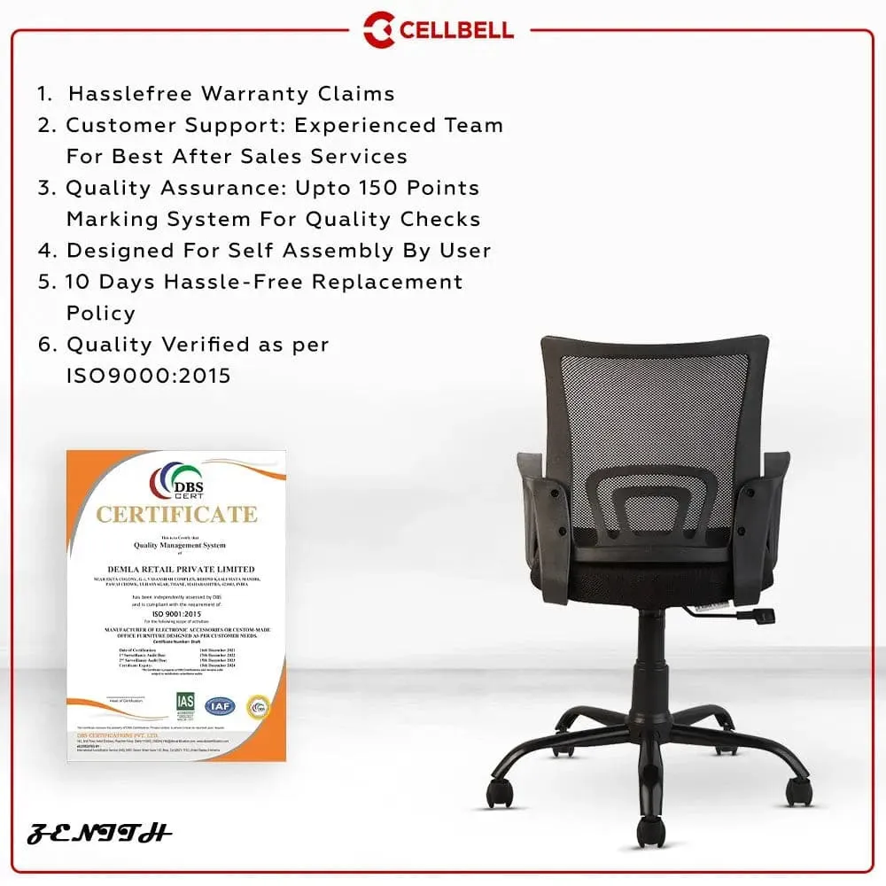 Zenith C107 Mesh Mid Back Office Chair
